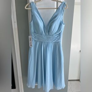 Azazie Kyla A6 Sky Blue Bridesmaid Dress NWT